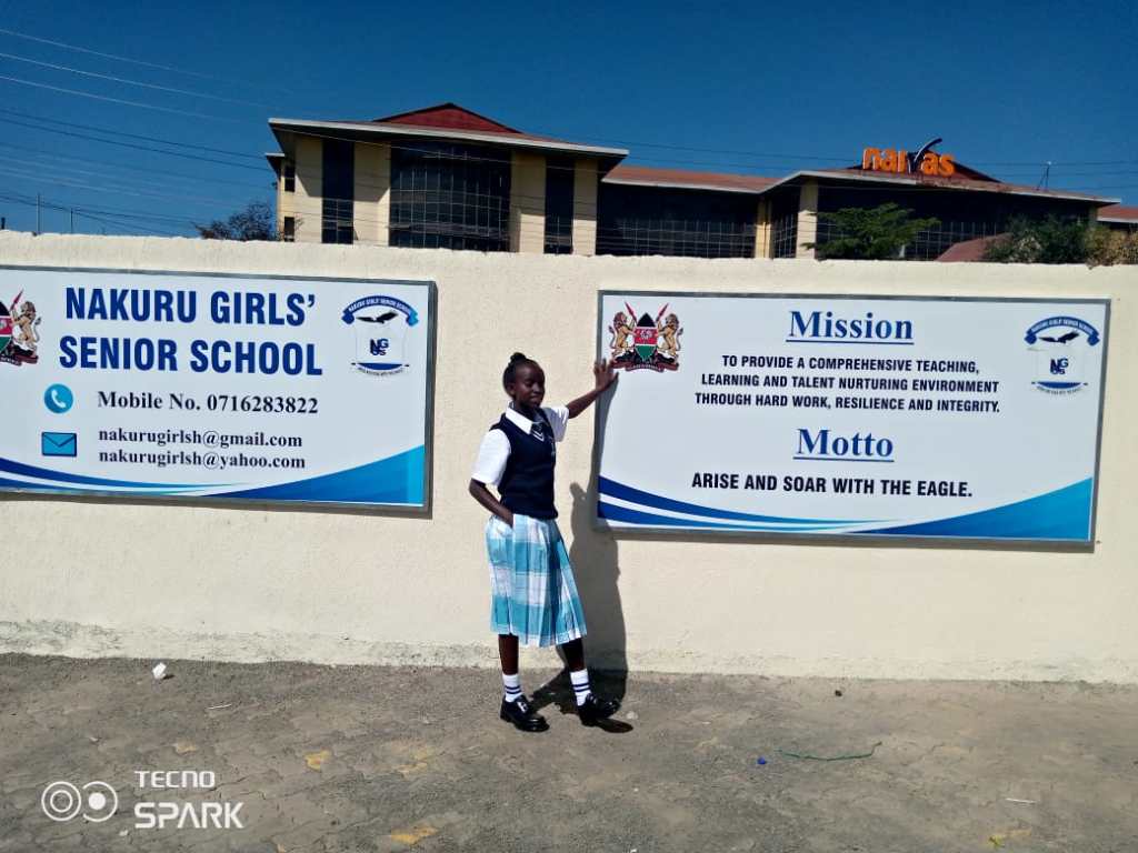 Marissa now at Nakuru Girls Senior&nbsp;School